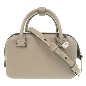 新品同様 デルボー クールボックス ナノ レザー Tourterelle I - Ivory 2WAY ハンドバッグ ショルダーバッグ 1837【中古】DELVAUX