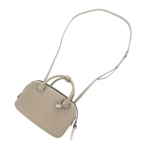 新品同様 デルボー クールボックス ナノ レザー Tourterelle I - Ivory 2WAY ハンドバッグ ショルダーバッグ 1837【中古】DELVAUX