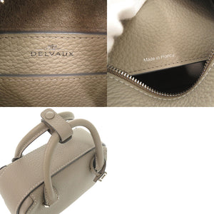新品同様 デルボー クールボックス ナノ レザー Tourterelle I - Ivory 2WAY ハンドバッグ ショルダーバッグ 1837【中古】DELVAUX