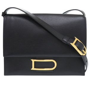 新品同様 デルボー レオンス AA0634BOB099ZDG レザー ブラック ハンドバッグ 黒 1838【中古】DELVAUX