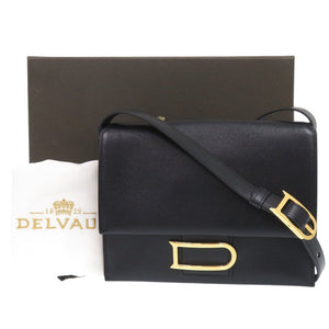 新品同様 デルボー レオンス AA0634BOB099ZDG レザー ブラック ハンドバッグ 黒 1838【中古】DELVAUX