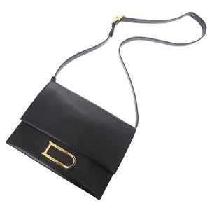 新品同様 デルボー レオンス AA0634BOB099ZDG レザー ブラック ハンドバッグ 黒 1838【中古】DELVAUX