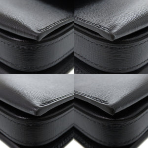 新品同様 デルボー レオンス AA0634BOB099ZDG レザー ブラック ハンドバッグ 黒 1838【中古】DELVAUX