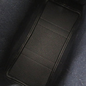 新品同様 エルメス ガーデンパーティTPM トワルミリタリー ネゴンダ ブラック シルバー金具 D刻印(2019年製) ハンドバッグ 黒 1850【中古】HERMES