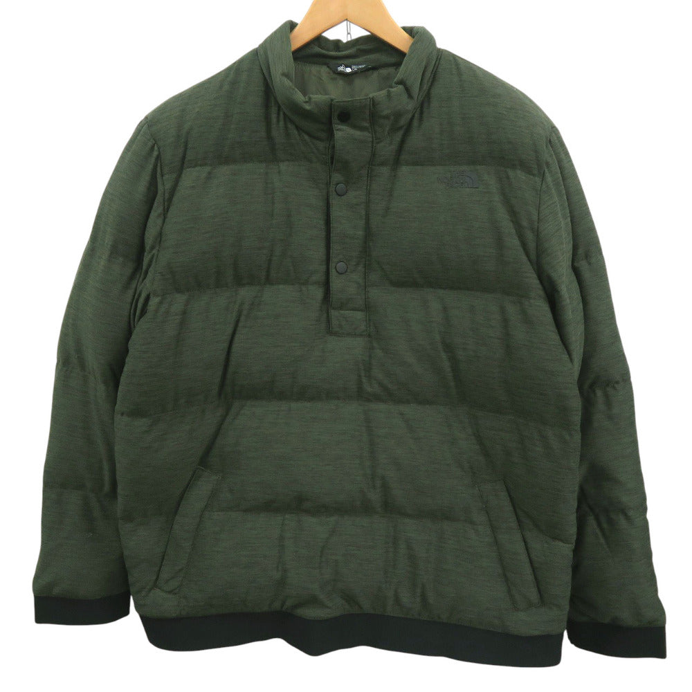 美品 ザ ノースフェイス L EROS DWN POJKT-RTO NF0A37LS7D0 ダウンジャケット ナイロン シェルポリエステル グリーンヘザー 1860【中古】THE NORTH FACE