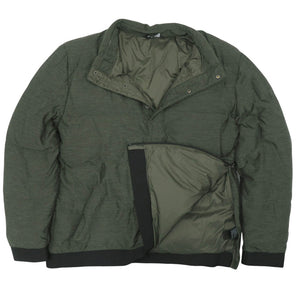 美品 ザ ノースフェイス L EROS DWN POJKT-RTO NF0A37LS7D0 ダウンジャケット ナイロン シェルポリエステル グリーンヘザー 1860【中古】THE NORTH FACE