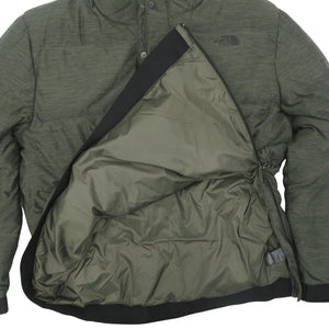 美品 ザ ノースフェイス L EROS DWN POJKT-RTO NF0A37LS7D0 ダウンジャケット ナイロン シェルポリエステル グリーンヘザー 1860【中古】THE NORTH FACE