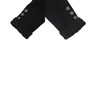 美品 シャネル ツイードショート P71896V63586 コットン シルク ポリアミド ブラック 黒 テーラードジャケット 1865【中古】CHANEL