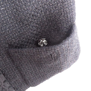 美品 シャネル ツイードショート P71896V63586 コットン シルク ポリアミド ブラック 黒 テーラードジャケット 1865【中古】CHANEL