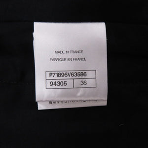 美品 シャネル ツイードショート P71896V63586 コットン シルク ポリアミド ブラック 黒 テーラードジャケット 1865【中古】CHANEL