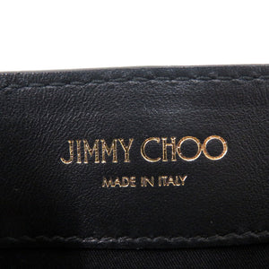 美品 ジミーチュウ ロケット スタッズ 2WAY レザー ブラック ハンドバッグ ショルダーバッグ 1873【中古】JIMMY CHOO