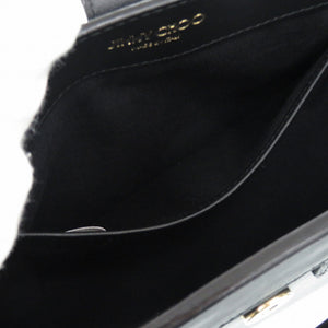 美品 ジミーチュウ ロケット スタッズ 2WAY レザー ブラック ハンドバッグ ショルダーバッグ 1873【中古】JIMMY CHOO