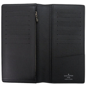 美品 ルイ ヴィトン ポルトフォイユ プラザ M30501 タイガレザー ノワール 長財布 黒 LV 1879【中古】LOUIS VUITTON メンズ