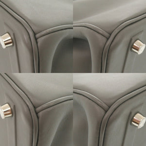 美品 エルメス シャドーバーキン25 ヴォースイフト エタン シルバー金具 B刻印(2023年製) ハンドバッグ 1882【中古】HERMES バーキン25 バーキンシャドウ25