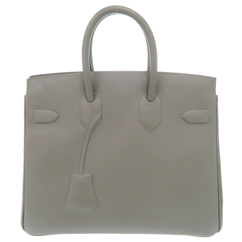 美品 エルメス シャドーバーキン25 ヴォースイフト エタン シルバー金具 B刻印(2023年製) ハンドバッグ 1882【中古】HERMES バーキン25 バーキンシャドウ25