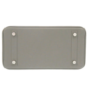 美品 エルメス シャドーバーキン25 ヴォースイフト エタン シルバー金具 B刻印(2023年製) ハンドバッグ 1882【中古】HERMES バーキン25 バーキンシャドウ25