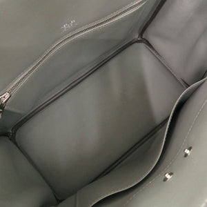 美品 エルメス シャドーバーキン25 ヴォースイフト エタン シルバー金具 B刻印(2023年製) ハンドバッグ 1882【中古】HERMES バーキン25 バーキンシャドウ25