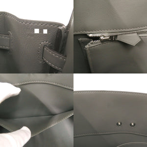 美品 エルメス シャドーバーキン25 ヴォースイフト エタン シルバー金具 B刻印(2023年製) ハンドバッグ 1882【中古】HERMES バーキン25 バーキンシャドウ25