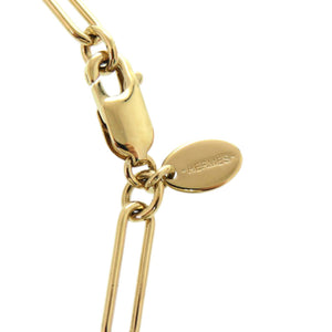 新品同様 エルメス ケリー アミュレット マロキニエ ケリー バッファローホーン GP ブラック 黒 ネックレス 1891【中古】HERMES