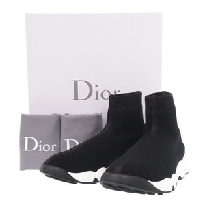未使用 ディオール テクニカルニット KCK217TLK ファブリック ブラック ソックス スニーカー 黒 1895【中古】Dior