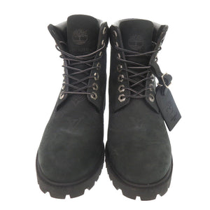 美品 ルイ ヴィトン × Timberland 6-IN アンクルブーツ サイズ7 ヌバックレザー レザー ブラック ブーツ 黒 LV 1896【中古】LOUIS VUITTON メンズ