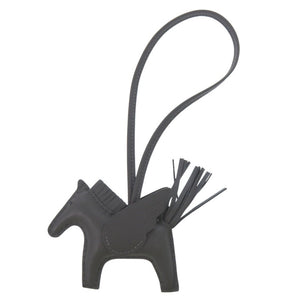 未使用品 エルメス ロデオPM ペガサス チャーム キーホルダー ラムスキン アルドワーズ W刻印 1902【中古】HERMES