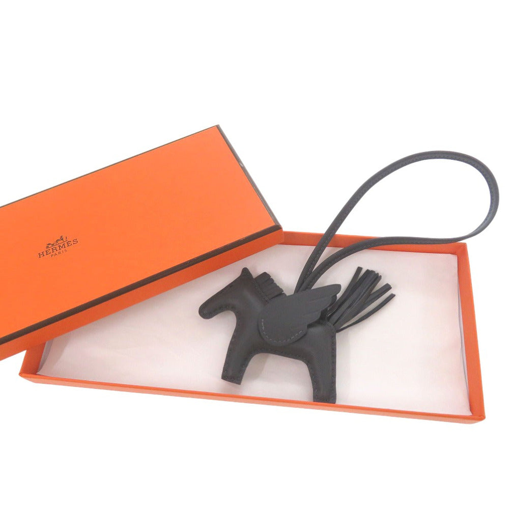 未使用品 エルメス ロデオPM ペガサス チャーム キーホルダー ラムスキン アルドワーズ W刻印 1902【中古】HERMES