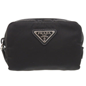 未使用 プラダ マイクロ Re-Nylon ポーチ ナイロン ブラック 黒 1906【中古】PRADA