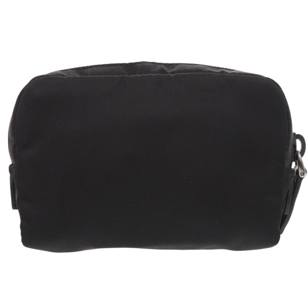 未使用 プラダ マイクロ Re-Nylon ポーチ ナイロン ブラック 黒 1906【中古】PRADA