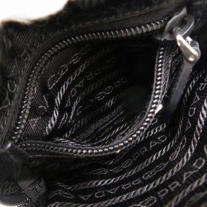 未使用 プラダ マイクロ Re-Nylon ポーチ ナイロン ブラック 黒 1906【中古】PRADA