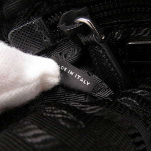 未使用 プラダ マイクロ Re-Nylon ポーチ ナイロン ブラック 黒 1906【中古】PRADA