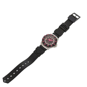 タグホイヤー フォーミュラ1 WA1217 SS ラバー ブラック ピンク 黒文字盤 クオーツ 腕時計 1922【中古】TAG HEUER
