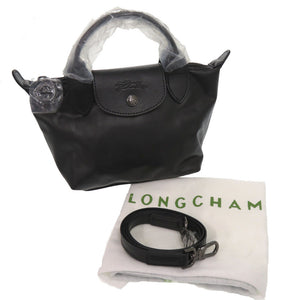 未使用 ロンシャン ル プリアージュ エクストラ XS 2WAY ショルダー Le Pliage Xtra レザー ブラック ハンドバッグ 1946【中古】Longchamp