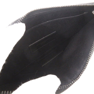 未使用 サンローランパリ POUCH TINY レザー ブラック ポーチ クラッチバッグ 黒 1968【中古】SAINT LAURENT PARIS