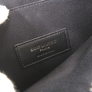 未使用 サンローランパリ POUCH TINY レザー ブラック ポーチ クラッチバッグ 黒 1968【中古】SAINT LAURENT PARIS