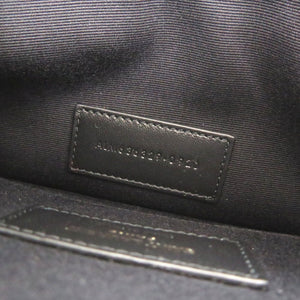 未使用 サンローランパリ POUCH TINY レザー ブラック ポーチ クラッチバッグ 黒 1968【中古】SAINT LAURENT PARIS