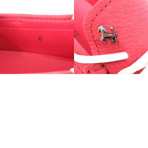 未使用品 トッズ for Ferrari フェラーリ デッキシューズ モカシン ドライビングシューズ CITY GOMMINO LACCETTO ENK BIANCO ROSSO ARA ゴンミーニ XRM0LRI800ENK0551 スエード レッド 赤 レザーシューズ 1971【中古】TOD’S