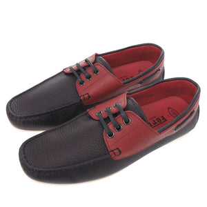 新品同様 トッズ ドライビングシューズ ゴンミーノ CITY GOMMINO TOP SIDER BARCA 8AG BLU ROSSO ARANC XRM0LR0L2708AG 3046 レザー ネイビー レザーシューズ 1973【中古】TOD’S