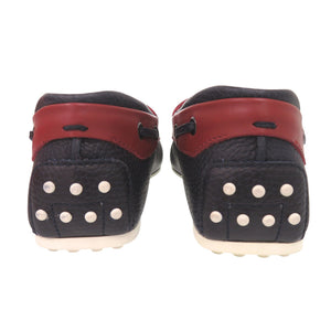 新品同様 トッズ ドライビングシューズ ゴンミーノ CITY GOMMINO TOP SIDER BARCA 8AG BLU ROSSO ARANC XRM0LR0L2708AG 3046 レザー ネイビー レザーシューズ 1973【中古】TOD’S