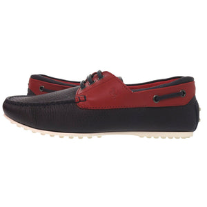 新品同様 トッズ ドライビングシューズ ゴンミーノ CITY GOMMINO TOP SIDER BARCA 8AG BLU ROSSO ARANC XRM0LR0L2708AG 3046 レザー ネイビー レザーシューズ 1973【中古】TOD’S