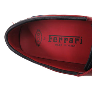 未使用品 トッズ for Ferrari フェラーリ ドライビングシューズ ゴンミーニ CITY GOMMINO TOP SIDER BARCA 8AG BLU ROSSO ARANC XRMOLROL2708AG 3046 レザー レッド 赤 レザーシューズ 1974【中古】TOD’S