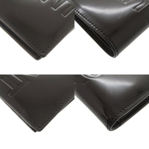 未使用品 サンローランパリ パテントレザー ブラック 二つ折り財布 札入れ 黒 1980【中古】SAINT LAURENT PARIS