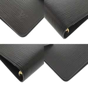 ベタ無し 新品同様 ルイ ヴィトン アジェンダMM エピ R20042 ノワール 手帳カバー 黒 LV 1983【中古】LOUIS VUITTON