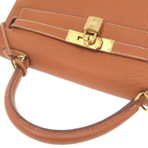 美品 エルメス ケリー32 内縫い フィヨルド エトリュクス 新金具 ゴールド金具 □H刻印(2004年製) ハンドバッグ 2005【中古】HERMES