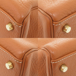 美品 エルメス ケリー32 内縫い フィヨルド エトリュクス 新金具 ゴールド金具 □H刻印(2004年製) ハンドバッグ 2005【中古】HERMES