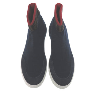 未使用 フェンディ FFロゴ ソックススニーカー ズッカ ニット スニーカー ネイビー レッド ブラウン 2024【中古】FENDI