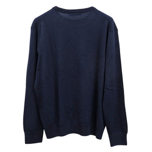 新品同様 メゾンキツネ ニット FM00528KT1036 P480 ネイビー セーター ウール 紺 2031【中古】MAISON KITSUNE
