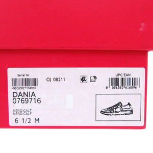 美品 サルヴァトーレフェラガモ DANIA 769716 レザー ブラック スニーカー 2040【中古】Salvatore Ferragamo