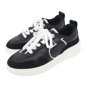 美品 サルヴァトーレフェラガモ DANIA 769716 レザー ブラック スニーカー 2040【中古】Salvatore Ferragamo