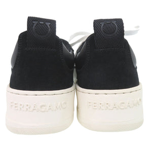 美品 サルヴァトーレフェラガモ DANIA 769716 レザー ブラック スニーカー 2040【中古】Salvatore Ferragamo